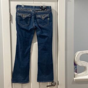 Miss Me bling jeweled denim jeans boot size 32 style JP5002B60V size 32